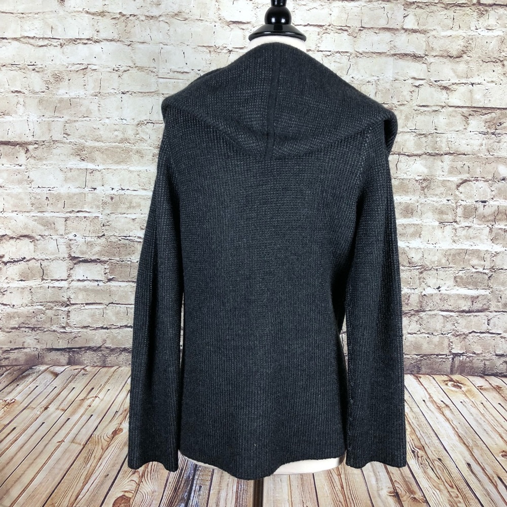 Eileen Fisher Merino Wool Gray Cardigan SOLD - Picture 5 of 7